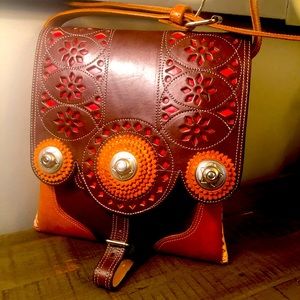 Leather satchel